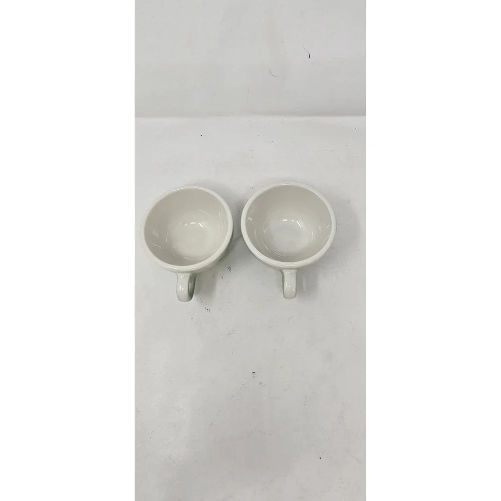 Vtg Syracuse china‎ Millbrook airbrush flower coffee cup cottagecore set of 2